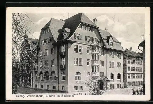 AK Lindau / Bodensee, Evangelische Verienshaus