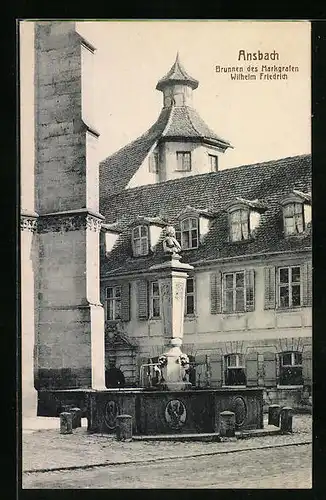 AK Ansbach, Brunnen des Markgrafen Wilhelm Friedrich