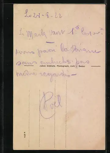 AK Kehl, a. Rh., Am Krieger-Denkmal