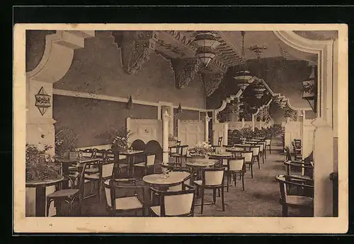 AK Hamburg, Hotel Kaiserhof, Kaffeehaus Deutschland, Innenansicht