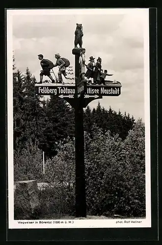 AK Schwarzwald, Künstlerischer Wegweiser in Bärental