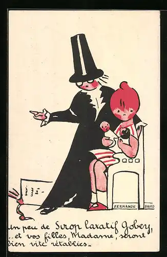 Künstler-AK Reklame für Sirop Laxatif Gobey