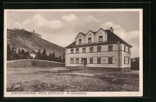 AK Hausberge, Jugendherberge Porta Westfalica, Architekt B. D. A. Loth. Gürtler