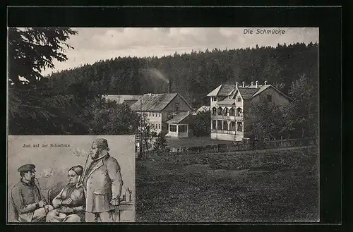 AK Schmücke, Partie mit dem Hotel