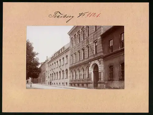 Fotografie Brück & Sohn Meissen, Ansicht Freiberg / Sachsen, Prüferstrasse mit Berg-Akademie