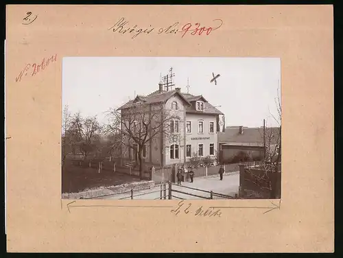 Fotografie Brück & Sohn Meissen, Ansicht Krögis, Kaiserliches Postamt