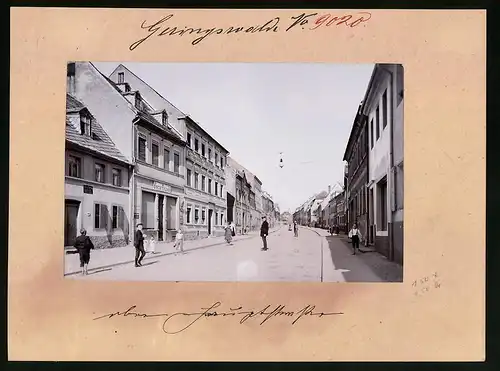 Fotografie Brück & Sohn Meissen, Ansicht Geringswalde, Obere Hauptstrasse mit Ladengeschäft Oscar Petzold