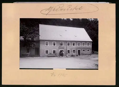 Fotografie Brück & Sohn Meissen, Ansicht Seyde, Blick auf den Gasthof zu Seye von Moritz Naumann