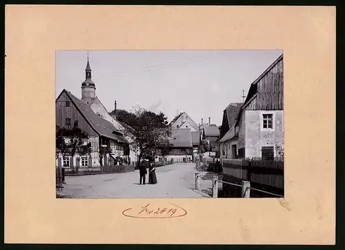 Fotografie Brück & Sohn Meissen, Ansicht Pulsnitz, Partie im Ort auf der Meissner Seite