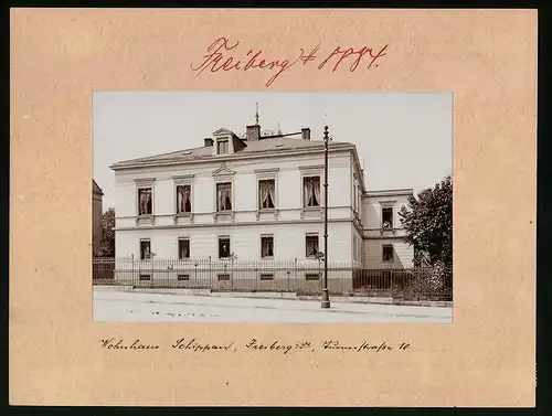 Fotografie Brück & Sohn Meissen, Ansicht Freiberg i. Sa., Wohnhaus Schippan in der Turnerstrasse 10