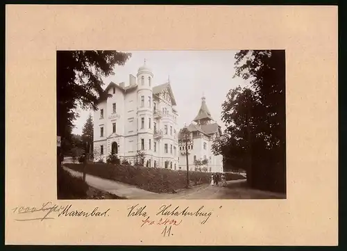 Fotografie Brück & Sohn Meissen, Ansicht Marienbad, Partie an der Villa Hubertusburg