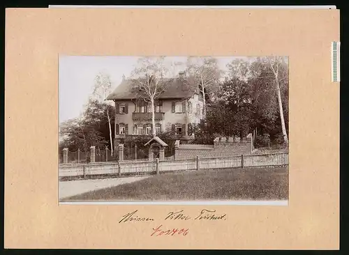 Fotografie Brück & Sohn Meissen, Ansicht Meissen i. Sa., Partie an Otto Teicherts Villa, Zaschendorf