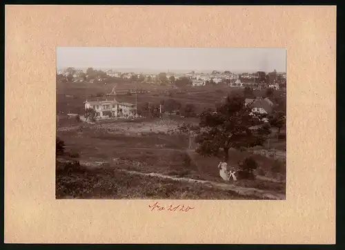 Fotografie Brück & Sohn Meissen, Ansicht Misdroy, Blick auf den Ort mit Villa