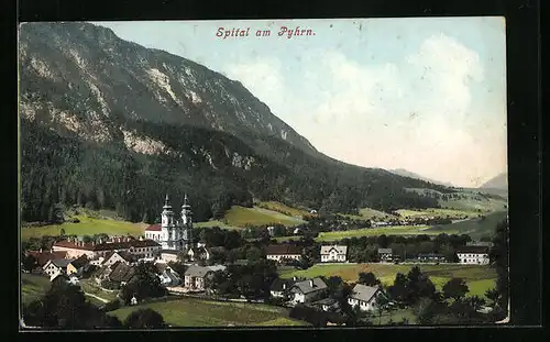 AK Spital am Pyhrn, Ortspartie vor dem Berg