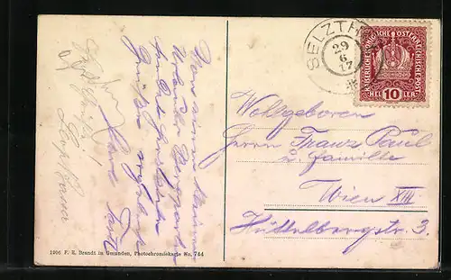 AK Spital am Pyhrn, Ortspartie vor dem Berg