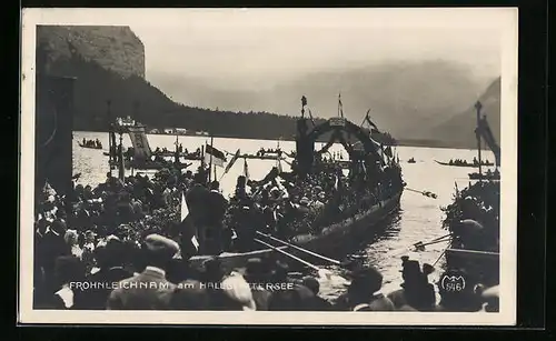AK Hallstatt, Frohnleichnam am Hallstättersee