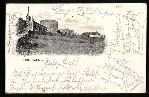 AK Linz a. D., Partie am Freinberg