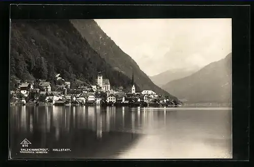 AK Hallstatt, Salzkammergut, Teilansicht