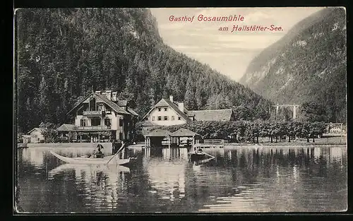 AK Hallstatt, Gasthof Gosaumühle am Hallstätter See