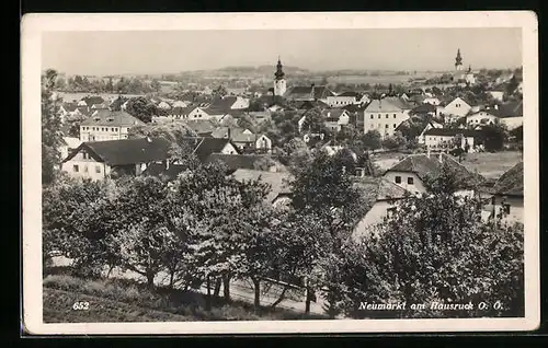 AK Neumarkt am Hausruck, Totalansicht aus der Vogelschau