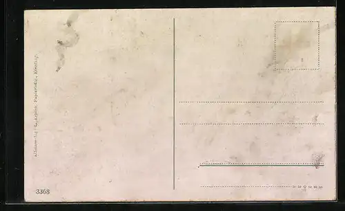 AK Eferding, Partien am Stadtgraben mit Kirche