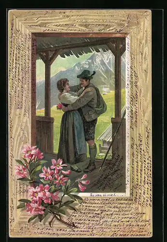 Künstler-AK E. Döcker: Grüass Gott-Pfüat Gott