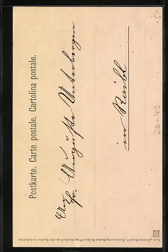 Künstler-AK E. Döcker: Unterm Monde