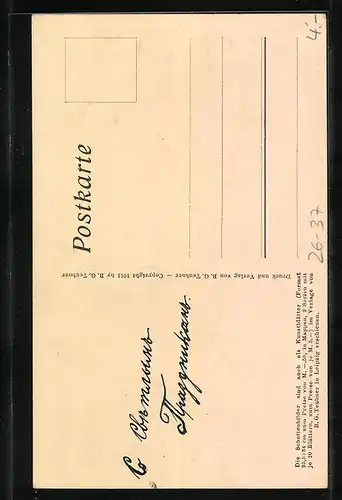 Künstler-AK Diefenbach: Scherenschnitt, Göttl. Jugend II, Blatt 35