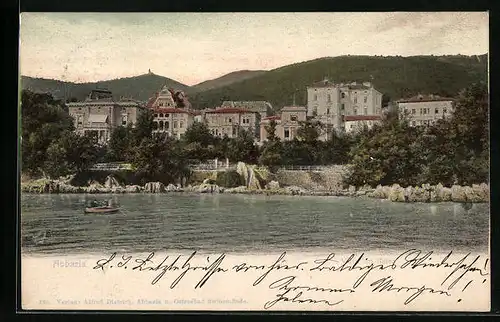 AK Abbazia, Villen am Hafen