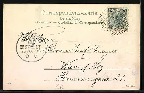 AK Abbazia, Villen am Hafen