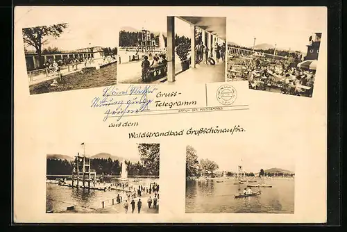 AK Grossschönau /Sa., Waldstrandbad mit Restaurant