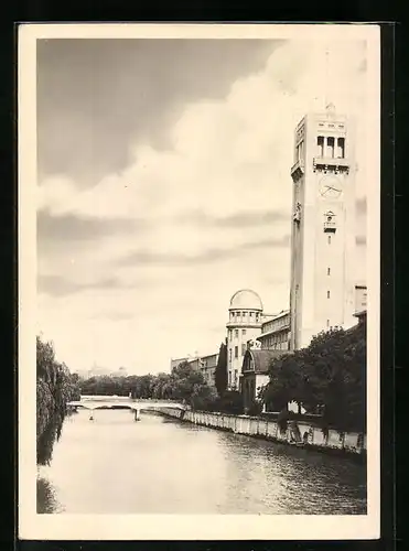 AK München, Deutsches Museum mit Sternwarte