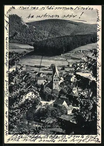 AK Siedlinghausen /Hochsauerland, Ortsansicht aus der Vogelschau