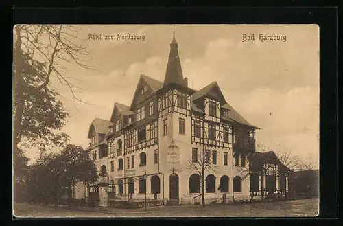 AK Bad Harzburg, Hotel zur Moritzburg von der Strasse gesehen
