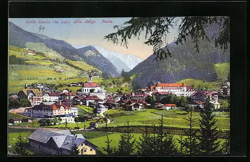 AK Colle Isarco, Ortsansicht mit Kirche