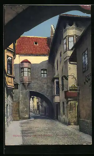 AK Bozen, Strassenpartie Alt-Bozen - Dr- Streiter-Gasse