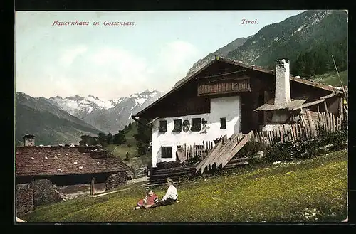 AK Gossensass, Bauernhaus