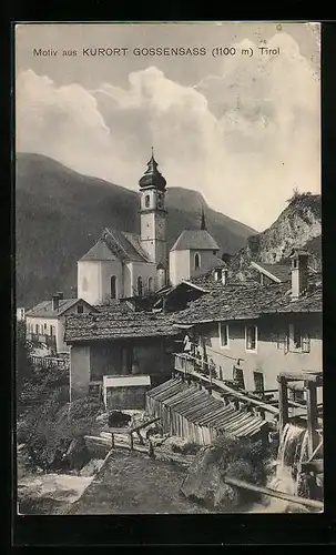 AK Gossensass, Blick zur Kirche