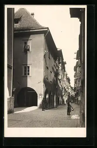 AK Bozen, Strassenpartie mit Arkaden