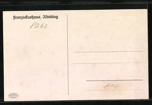 Künstler-AK Altötting, Das Franziskushaus