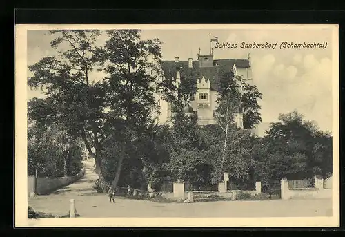 AK Sandersdorf /Schambachtal, Das Schloss