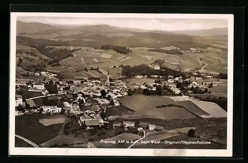 AK Freyung i. Bayr. Wald, Ort und Umgebung, Fliegeraufnahme