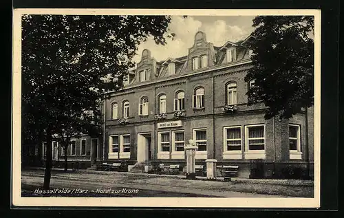 AK Hasselfelde /Harz, Hotel zur Krone