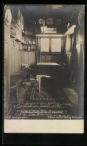 AK Karlsruhe, Villa Baumeister, Eisenlohrstrasse