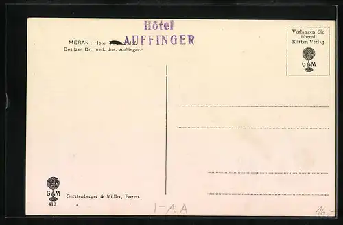 AK Meran, Hotel Auffinger