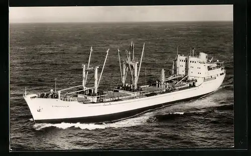 AK Handelsschiff MS Vingaholm aus der Vogelschau