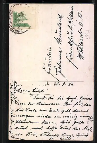 Künstler-AK Pauli Ebner: Mädchen weint um ihren Liebsten