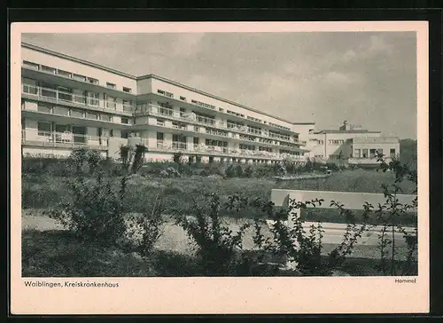 AK Waiblingen, Ansicht vom Kreiskrankenhaus