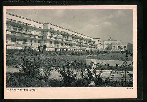 AK Waiblingen, Ansicht vom Kreiskrankenhaus