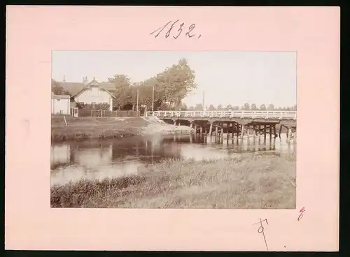 Fotografie Brück & Sohn Meissen, Ansicht Liebenwerda, Brücke über die schwarze Elster